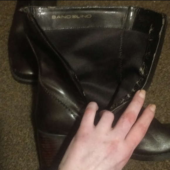 Bandolino NOVEMBRE Leather High Heeled Ankle Booties Fall Fashion Block Heels - Picture 5 of 15